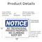 Signmission No Trespassing Private Property No Climbing OSHA Notice Sign, Plastic, 18in W x 12in L, 2PK OS-2PACK-NS-P-1218-L-14970 - alternate 4